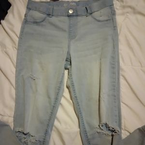 Wonder Nation extra large high rise jeggings with rips